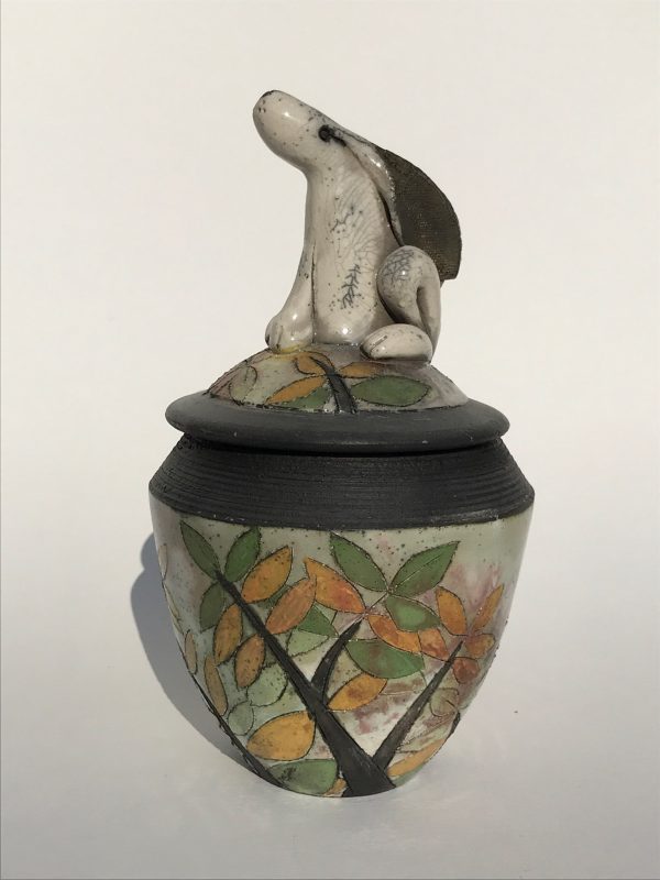 Lidded Pot with Hare on Lid